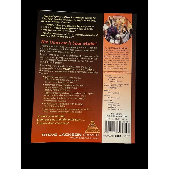 GURPS Traveller Far Trader Profit And Pitfalls Among The Stars RPG SJG #6606 - Picture 2 of 2